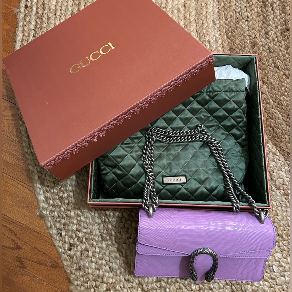 Gucci Dionysus Lizard Small Rectangular Bag - image 1